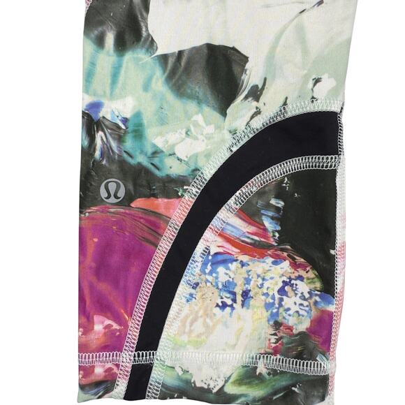 LULULEMON Run: Inspire Crop II All Full-On Luxtreme Size 6 Pigment Wave Multi - Picture 9 of 10